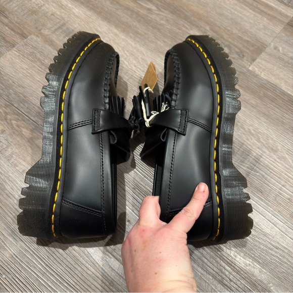 Dr Martens Adrian Bex Black Smooth Leather Loafers - Picture 8 of 12